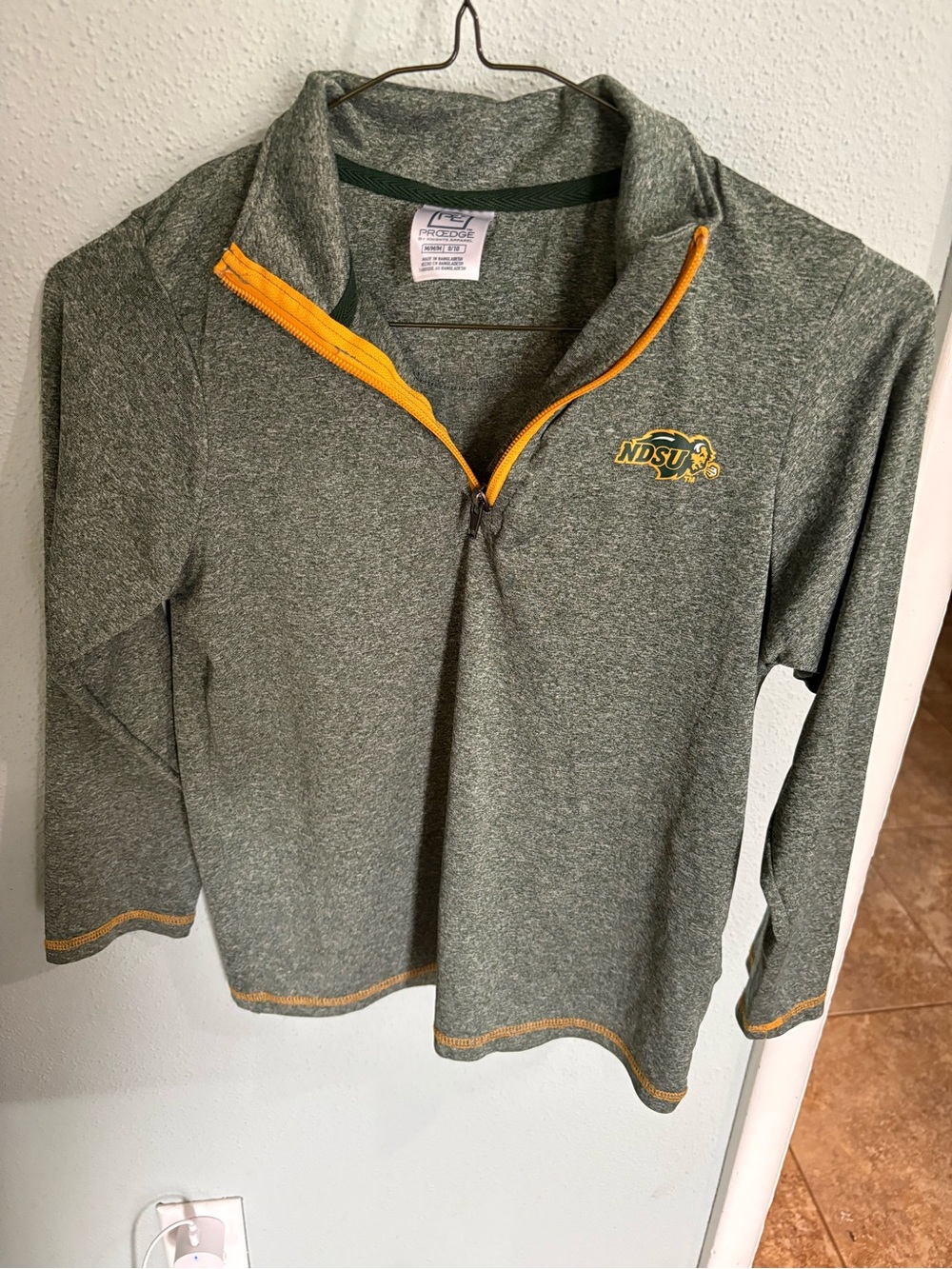 Pro Edge Green & Gold Kids Quarter-Zip Pullover